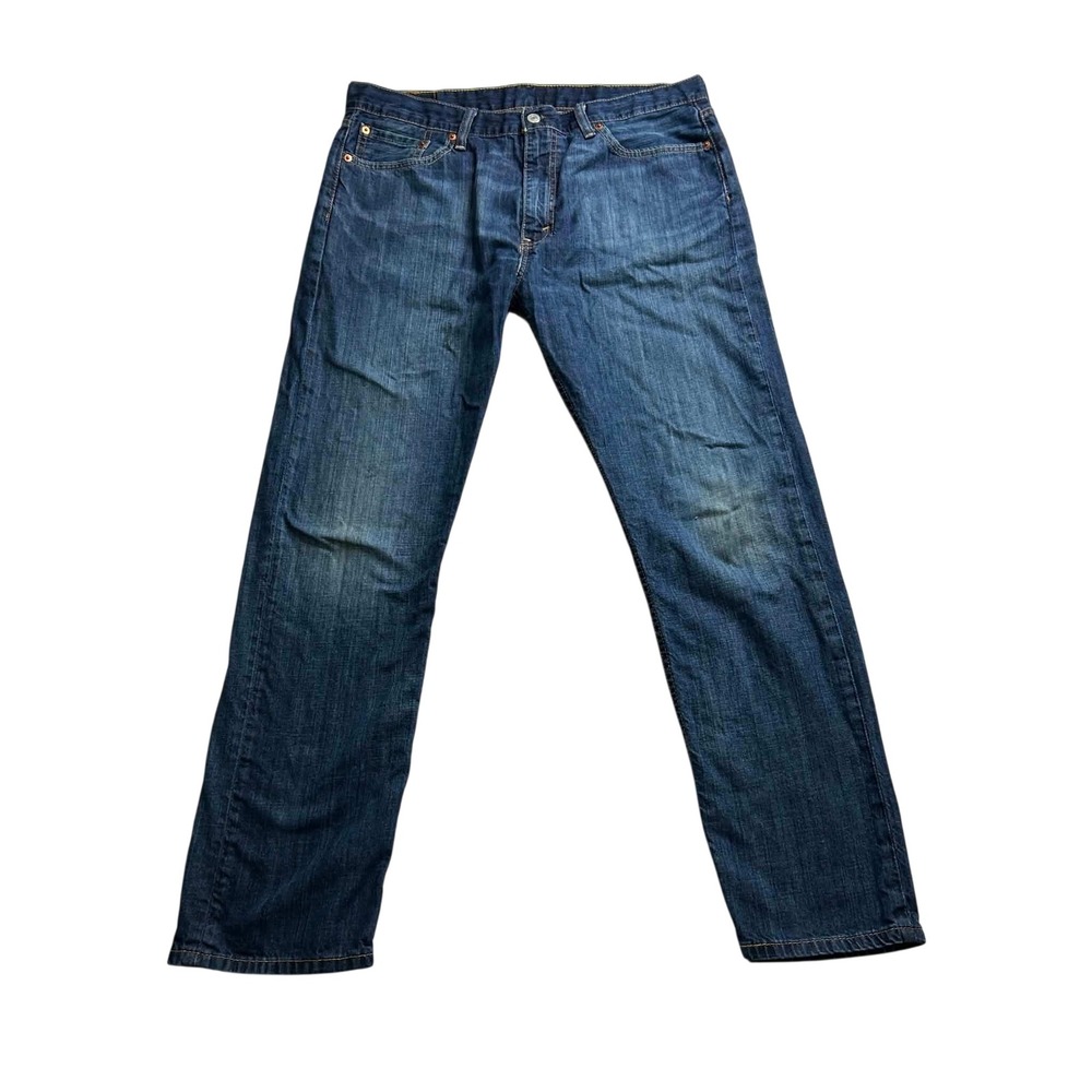 Levis 513 Slim Straight Jeans Mens 36x32 Blue Denim Medium Wash 06990-110